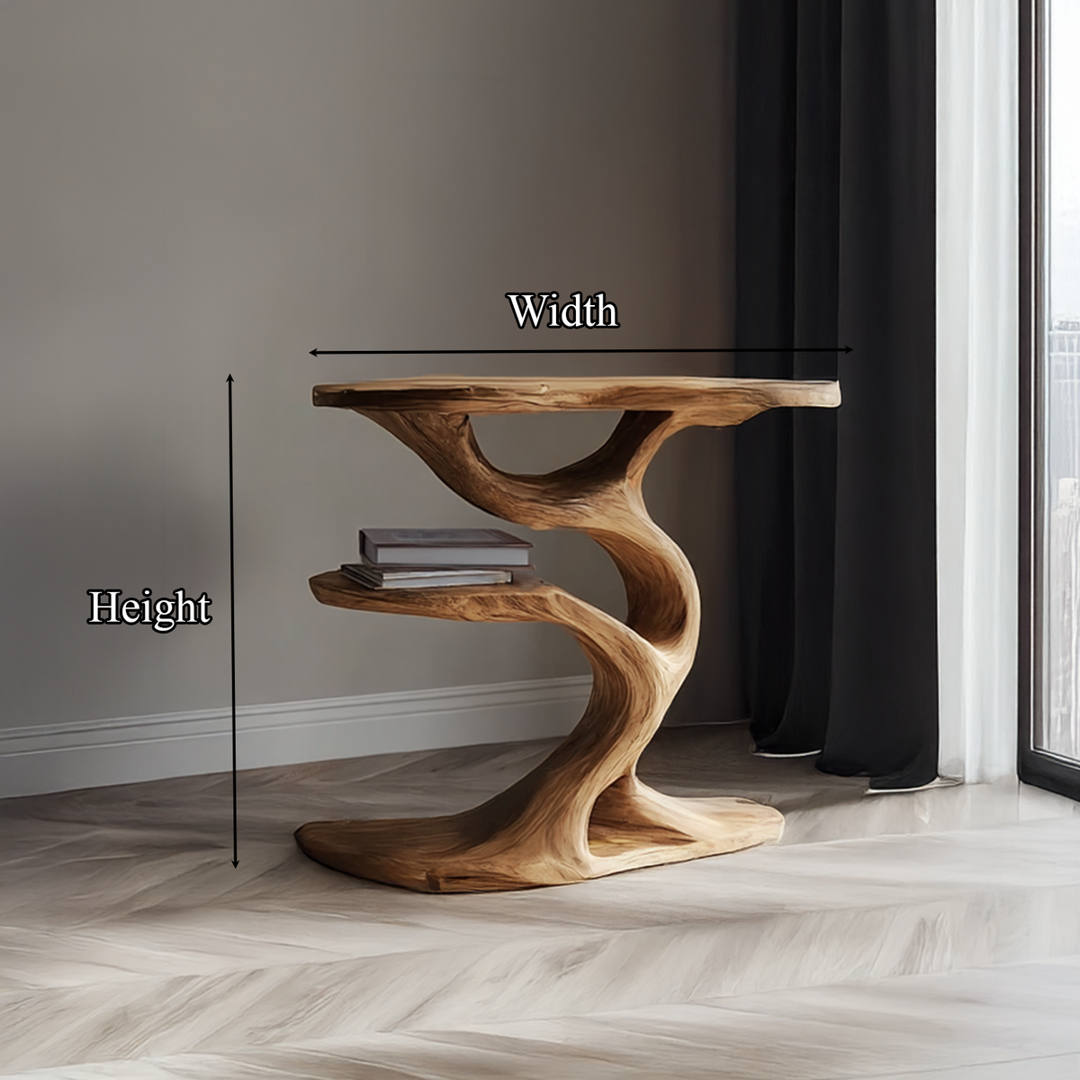 Rustic Tree End Table Living Room ETHCH006
