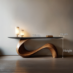 Mid-Century Sculptural Entryway Console Table CTHCH-006