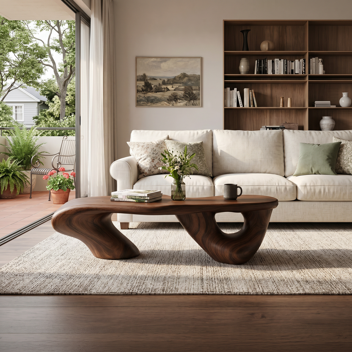 Handcrafted Low Table For Functional Room Setup CTHCH005