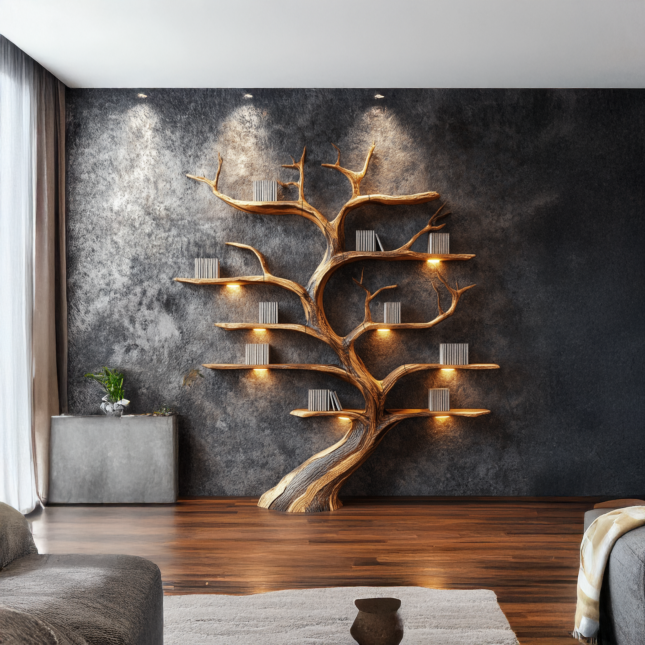 Tree Branch Shelf Driftwood Solid Wood Rustic Art Gift