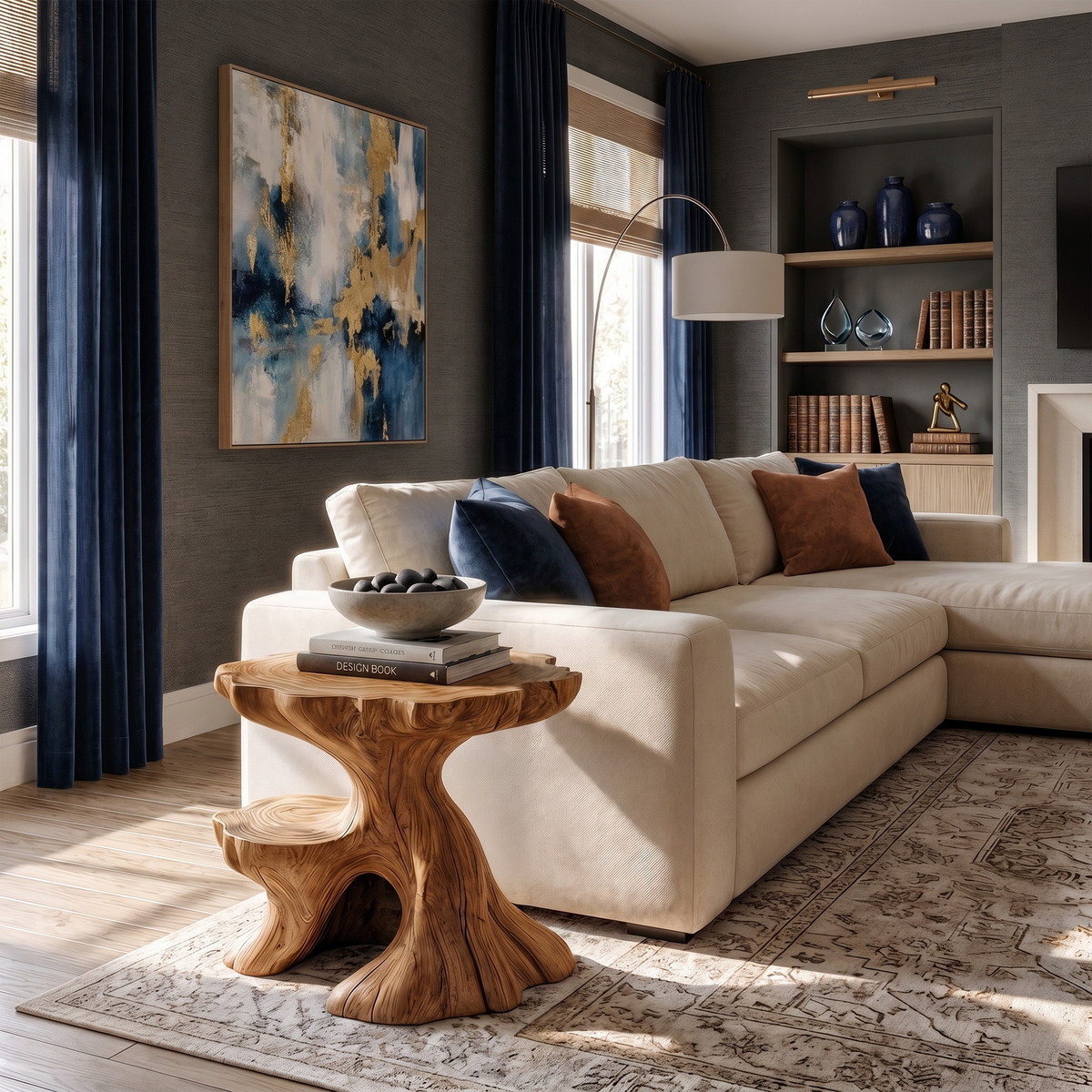 Farmhouse Side Table For Living Room And Bedroom ETHCH024
