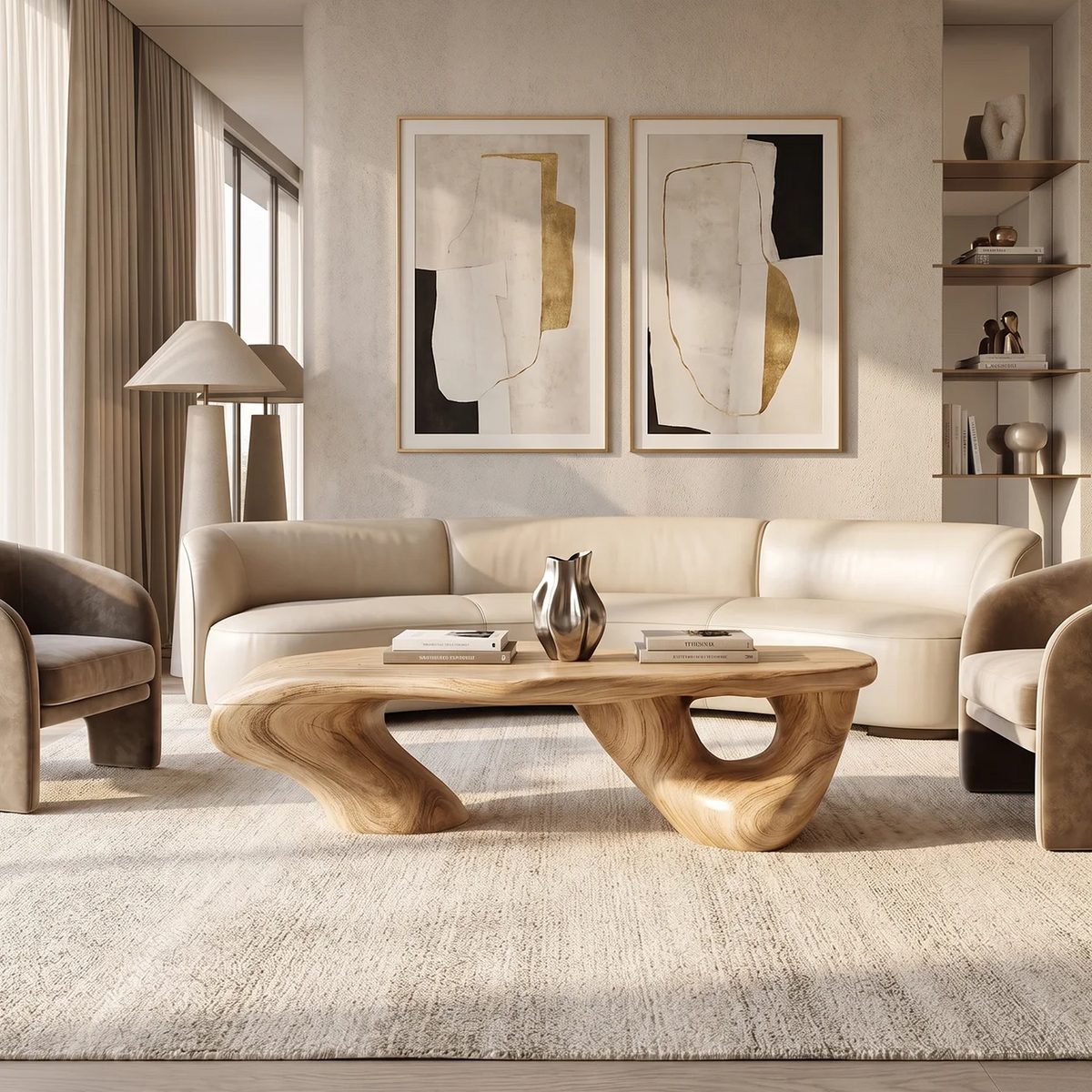 Handcrafted Low Table For Functional Room Setup CTHCH005