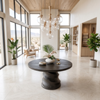 Organic Foyer Table With Sculptural Spiral Design For Foyer And Entryway FTHCH015