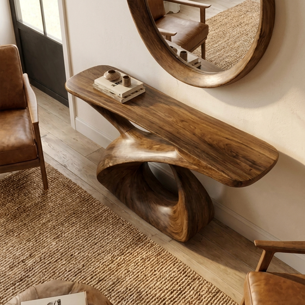 Mid Century Console Table Entryway And Hallway CTHCH-024
