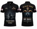 Royal Navy The Silent Service Polo Shirt - Royal Navy Submarine Service Veteran Gift