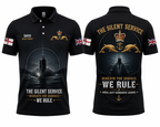 Royal Navy The Silent Service Polo Shirt - Royal Navy Submarine Service Veteran Gift