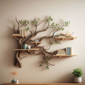 Tree Branch Shelf Wild Mulberry Wood Mini Bookcase