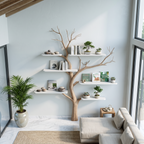 Midcentury Tree Bookshelf Nursery Bedroom