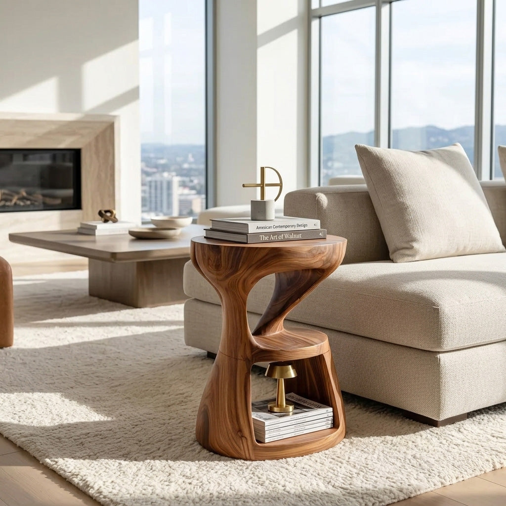 Modern Sculptural Side Table For Living Room ETHCH019
