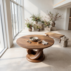 Modern Foyer Table Handcrafted Sculptural Base For Entryway FTHCH018