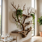 Sculptural Tree Wall Shelf Living Room And Studio