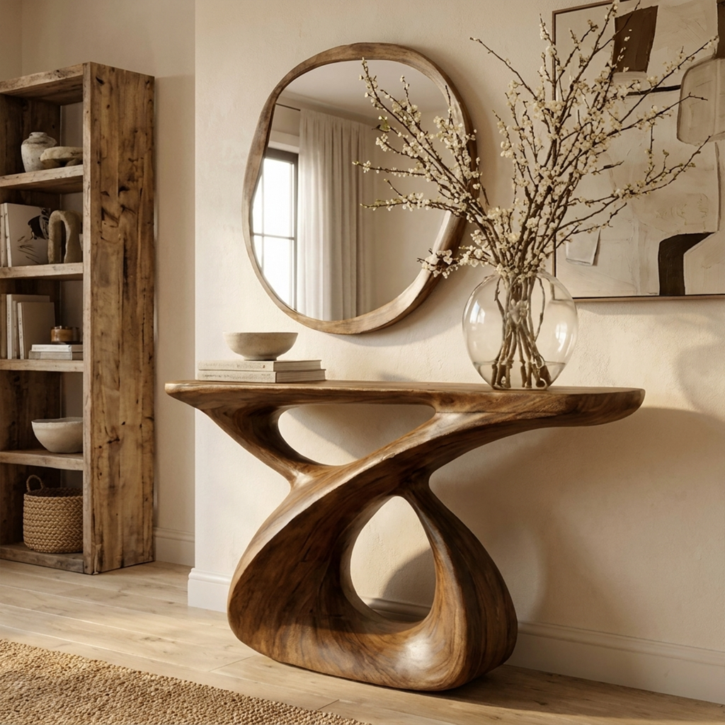 Mid Century Console Table Entryway And Hallway CTHCH-024