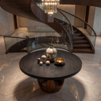 Modern Luxury Round Foyer Table For Entryway And Lobby FTHCH002