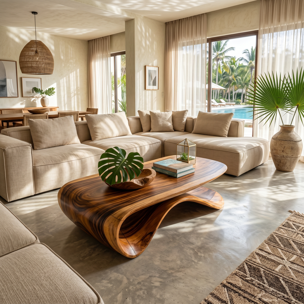 Farmhouse Coffee Table For Traditional Room Design CTHCH023