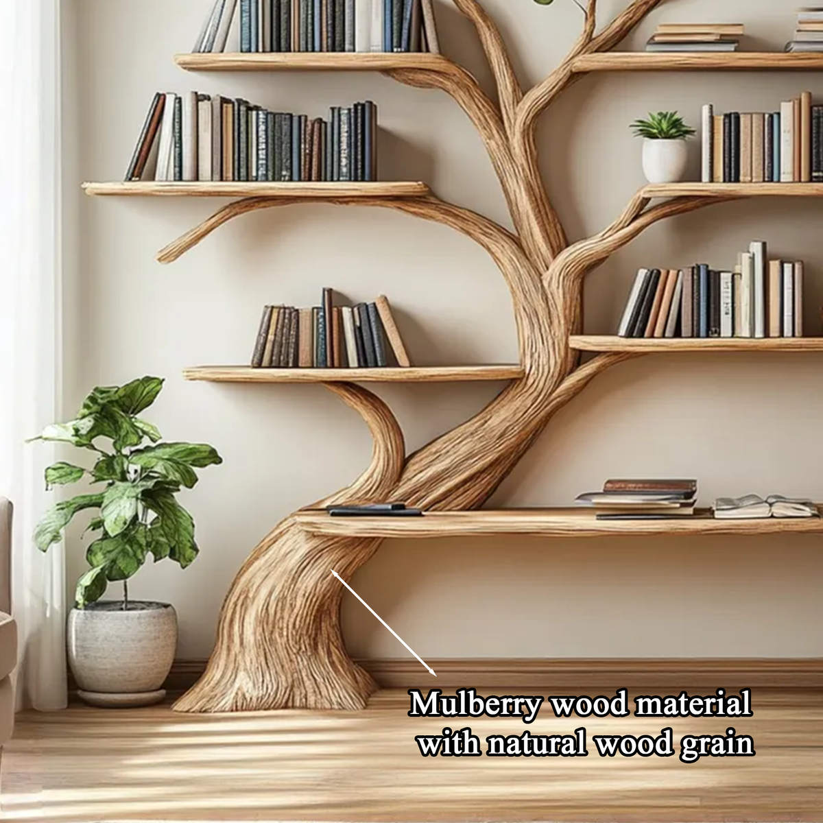 Driftwood Branch Shelf Floating Shelf Wall Mouted