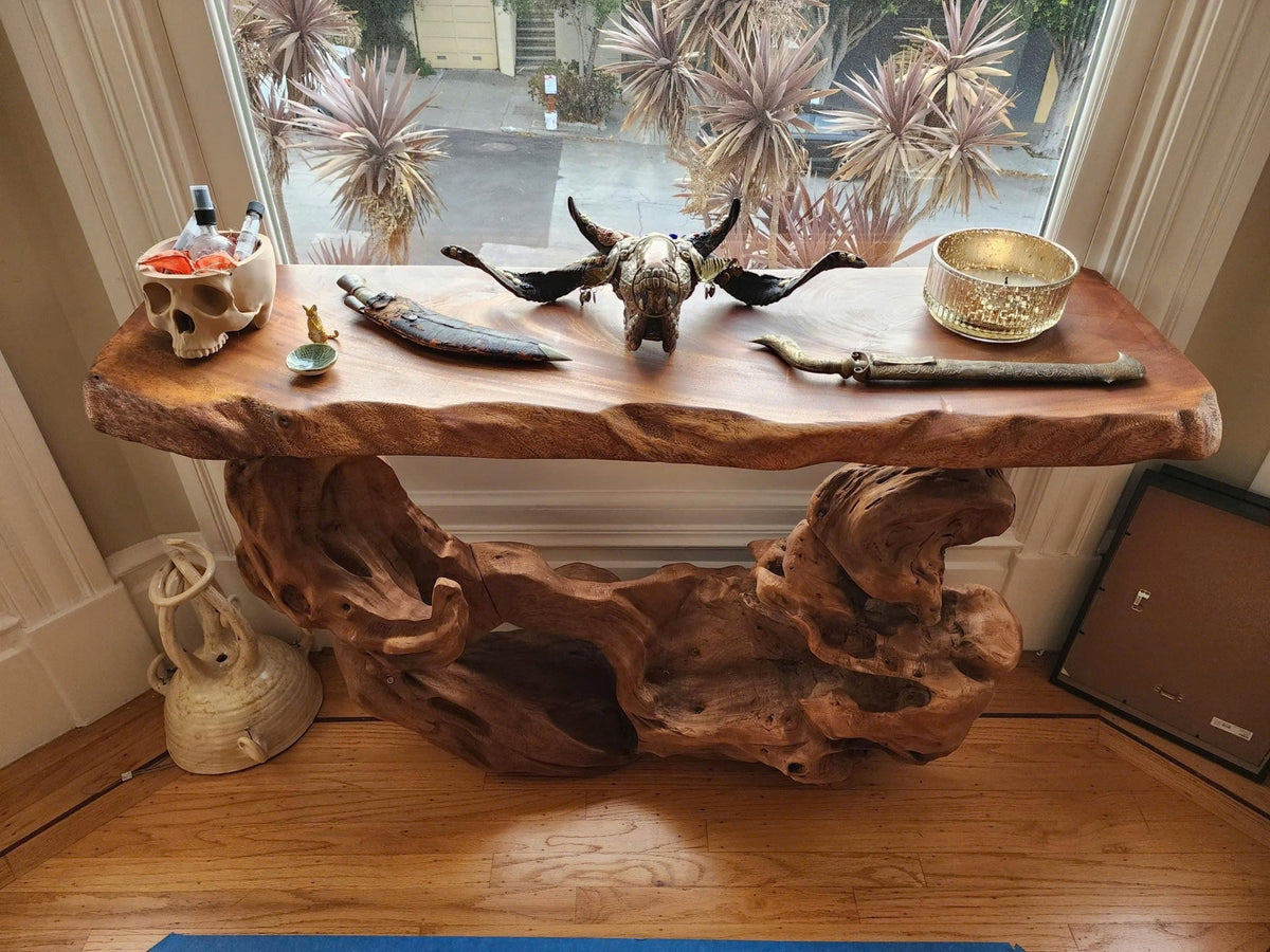 Narrow Console Table Solid Wood CTHCH-018