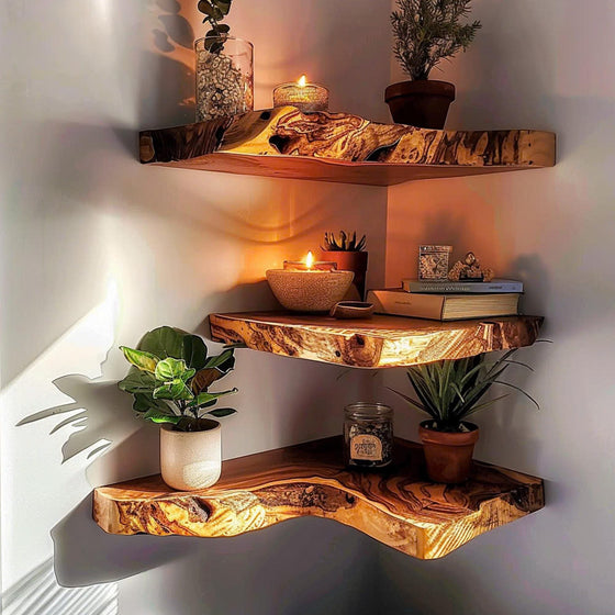 Floating Shelf Mid Century Bookcase CFSHCH007