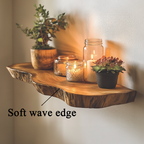 Farmhouse Floating Shelves Live Edge WFSHCH002