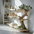 Farmhouse Tree Branch Live Edge Shelf Seasonal Themes