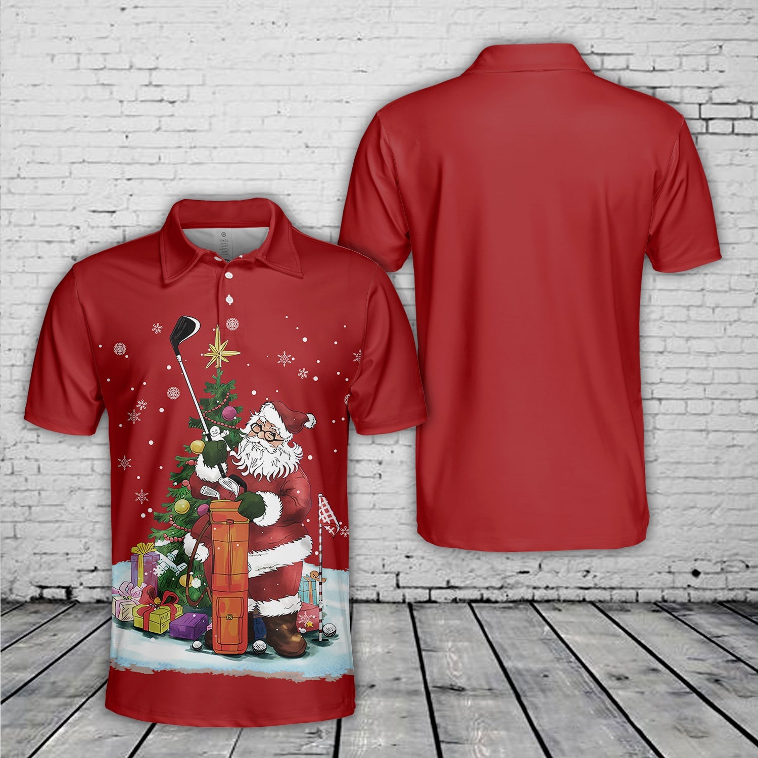 Christmas Golf Polo Shirt