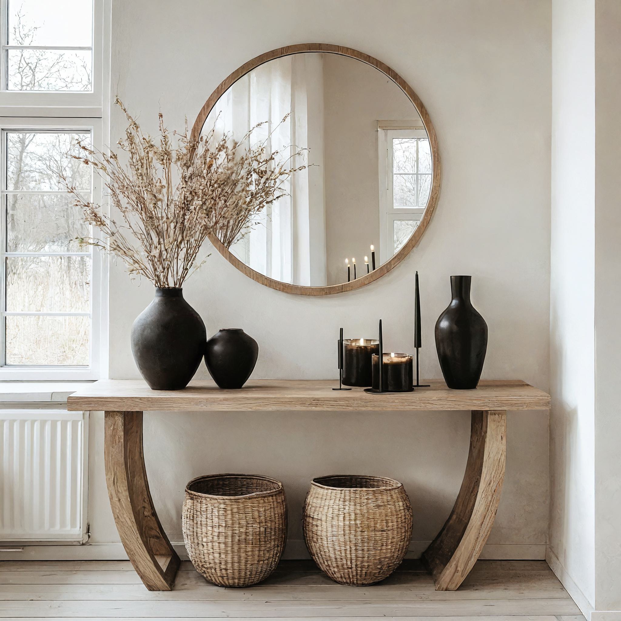 Woodworking Console Entryway Table Decor CTHCH-017