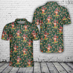 Custom Face Whiskey Cigar Golf Polo Shirt
