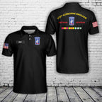 Custom Name 173rd Airborne Brigade Vietnam Polo Shirt