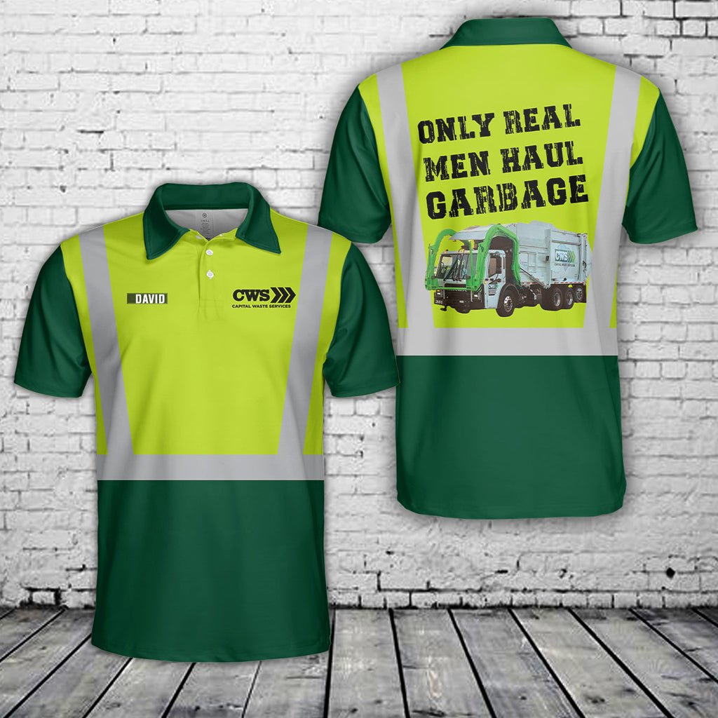 Custom Name Capital Waste Services Polo Shirt