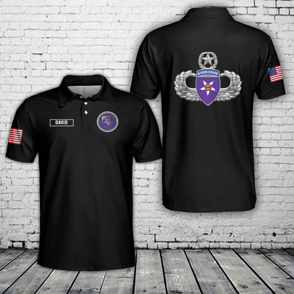 Custom Name Joint Communications Support Element (Airborne) (JCSE) MAWings with JCSE Patch Polo Shirt