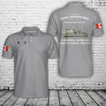 Custom Name Royal Canadian Navy HMCS Harry DeWolf AOPV 430 Polo Shirt