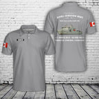Custom Name Royal Canadian Navy HMCS Harry DeWolf AOPV 430 Polo Shirt