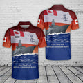 Custom Name Royal Canadian Navy Polo Shirt