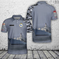 Custom Name Royal Navy HMS Northumberland (F238) Type 23 Duke-class frigate Polo Shirt