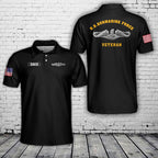 Custom Name Submarine Force Veteran Polo Shirt