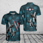 Custom Name USAF Fairchild A-10C Thunderbolt II Polo Shirt