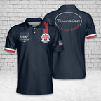 Custom Name US Air Force Thunderbirds Polo Shirt