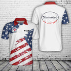 Custom Name US Air Force Thunderbirds, 4th Of July AOP Polo Shirt