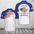 Custom Name US Navy Master Chief Polo Shirt