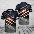 Custom Name US Navy USS Nimitz (CVN-68) Polo Shirt