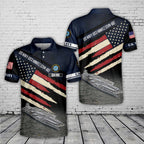 Custom Name US Navy USS Nimitz (CVN-68) Polo Shirt