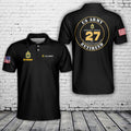 Custom Name, Rank & Time US Army Retirement Polo Shirt