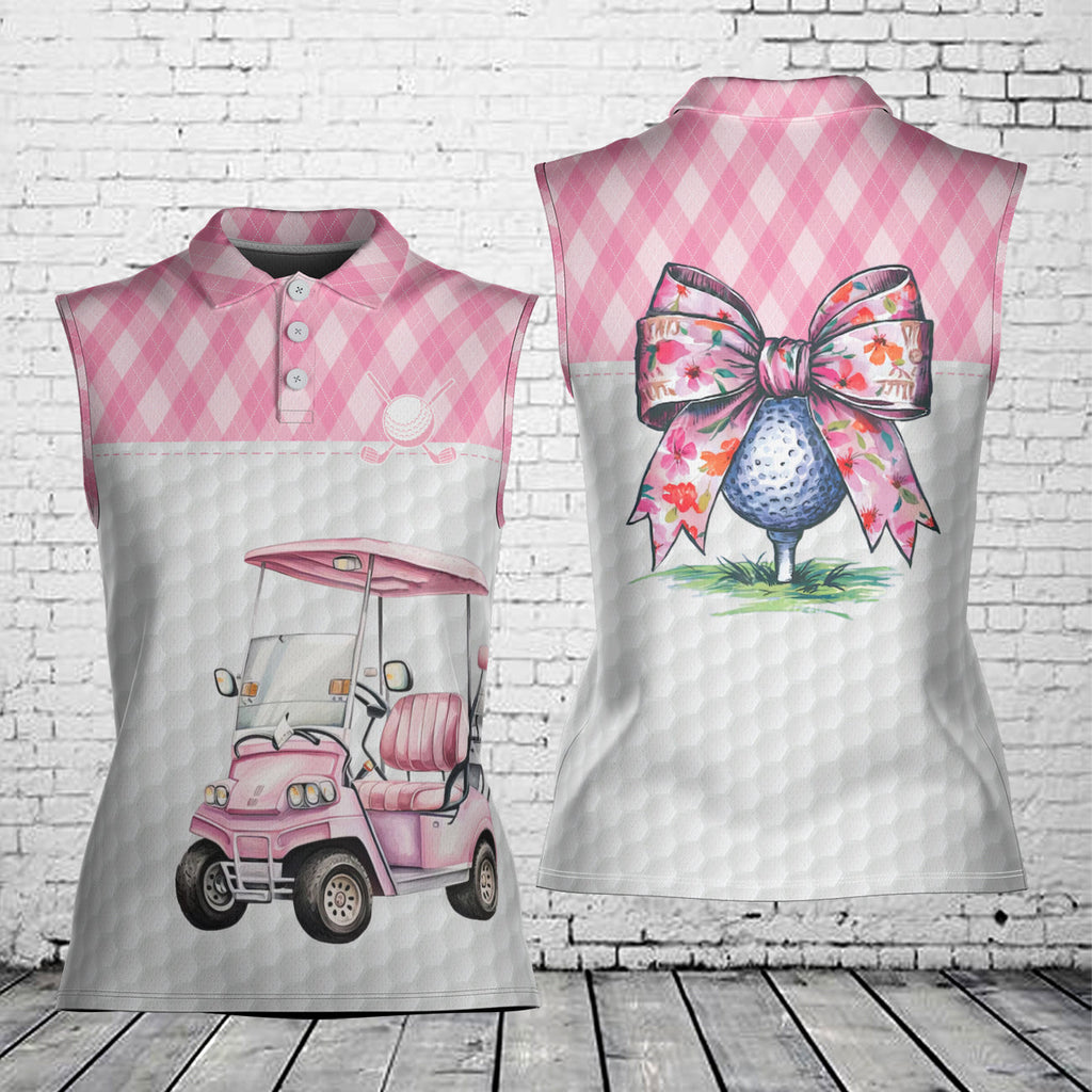 Golf Girl Women's Sleeveless Athleisure Polo Shirt