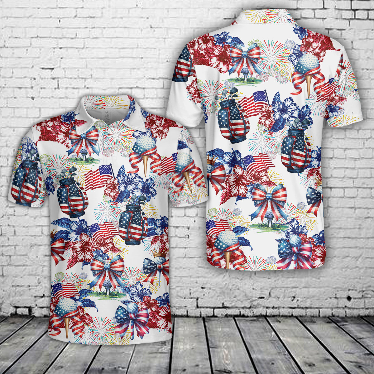 Golf Girl, 4th Of July Women's Polo Shirt