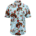 Awesome Cowboy Hawaiian Shirt, Summer Short Sleeve Shirts, Beach Aloha Shirts