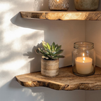Wood Corner Floating Shelf Home Decor CFSHCH015
