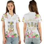 Custom Name US Navy Master Chief Lady Goat Est. 1917 Women's Polo Shirt