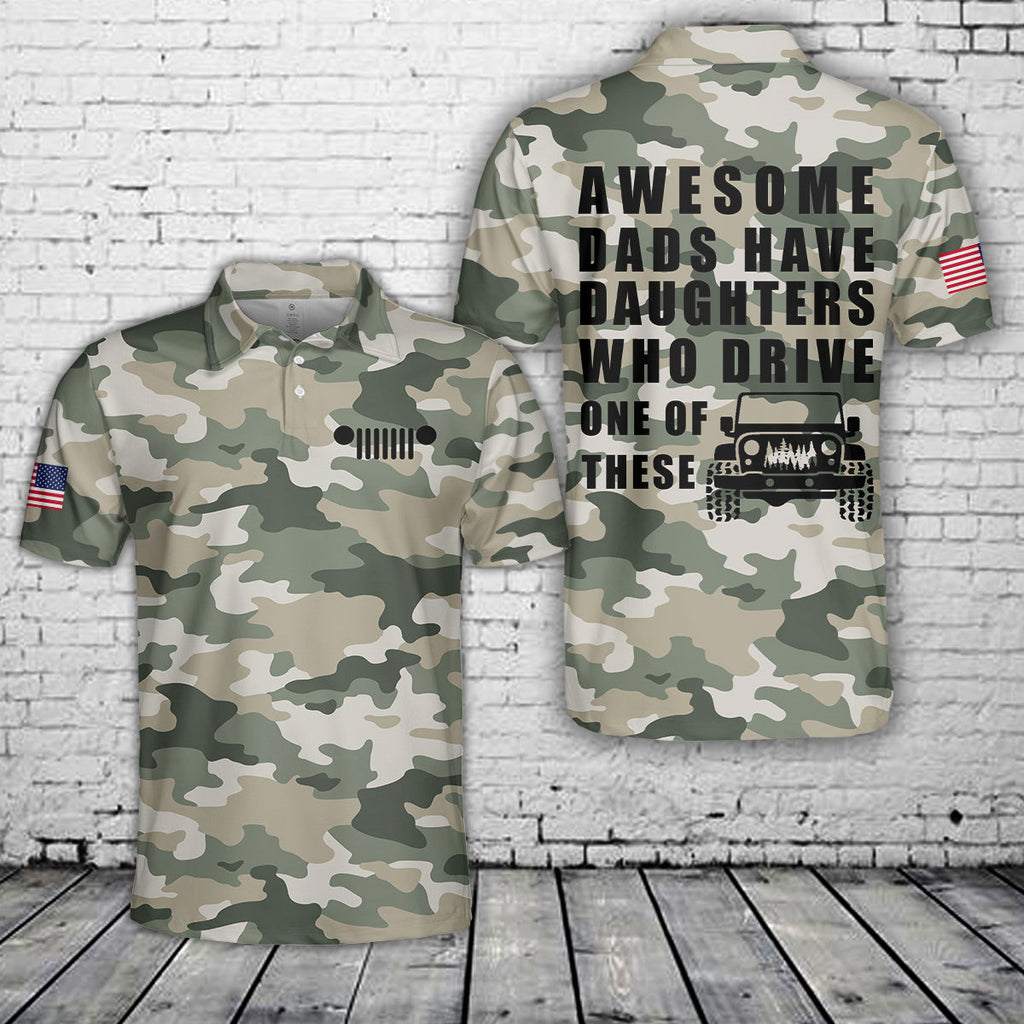 OffRoad Shirt for Daughter Dad Polo Shirt