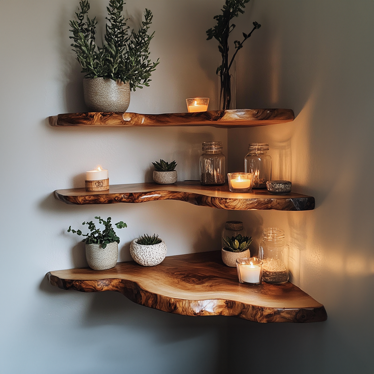 Custome Floating Shelf Corner Book CFSHCH001