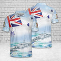 Royal Australian Navy HMAS Fremantle (FCPB 203) Fremantle-class patrol boat Australian White Ensign Polo Shirt