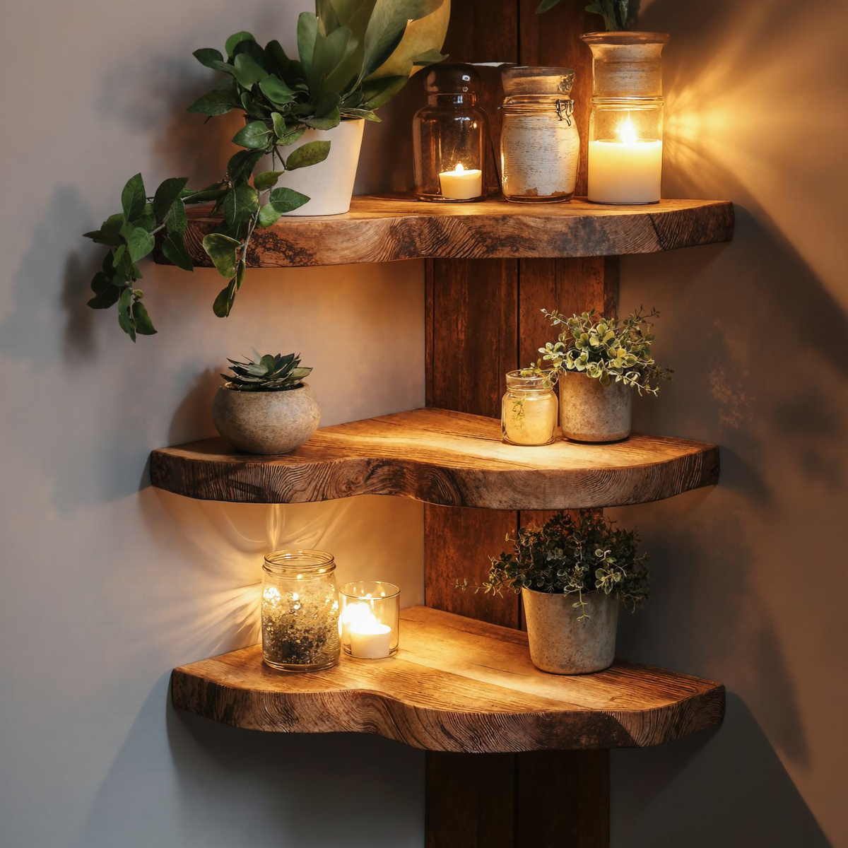 Custom Size Live Edge Wood For Livingroom CFSHCH008